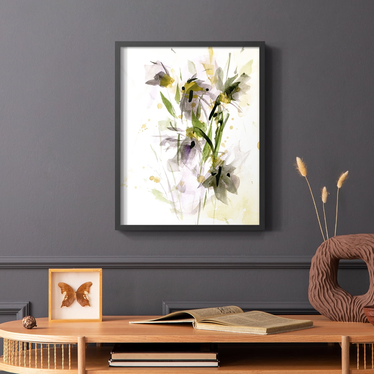 After Rain IV Framed Print in Black Solid Wood 22 x 28 Framed Print