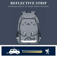 thumbnail image 5 of FORMRS Unisex School Backpack 17" Student Travel Bag with Laptop Compartment, White Chubby Cat, 5 of 7