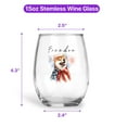 thumbnail image 5 of Freedom Shiba Inu on Independence Day 4th of July 15oz Stemless Wine Glass Mug Shibas Dog Lovers Gifts Idea Wine Glasses Cup - 01005, 5 of 5