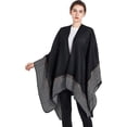 thumbnail image 2 of BRILLAR Capa Poncho de Punto de Gran Tamaño para Mujer - Chal de Invierno de Moda, 2 of 5