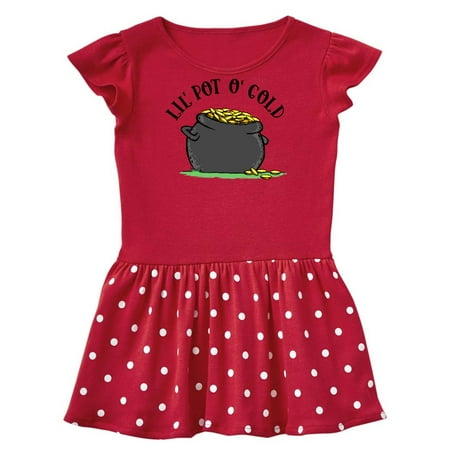 

Inktastic St. Patrick s Day Lil Pot of Gold Gift Baby Girl Dress