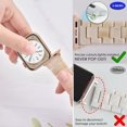 thumbnail image 4 of KOMI Compatible with Series 8/7/9 Resin Apple Watch Bands 45mm 44mm 42mm,Fashion Resin Bracelet Wristband with Stainless Steel Buckle for iWatch Ultra 49mm Series 6/5/4/3/2/1/SE, 4 of 7