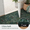 thumbnail image 4 of 8x10 Area Rugs Living Room Rug - Floral Vintage Forest Washable Carpet, Low Pile Non-Slip Stain Resistance Boho Soft Large Carpet for Bedroom, Dining Room, Office, Farmhouse (8'x10' Dark Green), 4 of 8