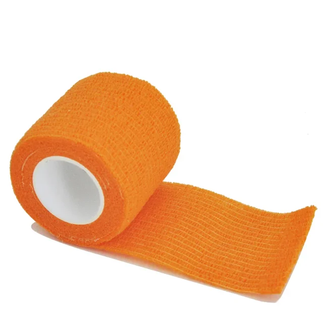 1/6 Rouleau 2.5/5/7.5/10cm*4.8m Bandage Élastique Auto-Adhésif Cohésif pour Fixation Doigt Poignet Jambe