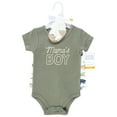 thumbnail image 2 of Hudson Baby Infant Boys Bodysuit, Short and Sock, Mamas Boy Sage Dino, 9-12 Months, 2 of 3