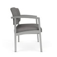 thumbnail image 4 of Chaise d'Attente pour Réception Bariatrique en Acier Lenox / Acier Argenté / Gris Pâle, 4 of 5