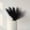 Black & White & Grey, variant on Faux Pampas Grass Decor 17.7 Inch 6pcs, Artificial Pampas Grass Fluffy Home Decor, Short Vase Room Decor pompous Grass Flower Arrangement for Boho Home Wedding Decoration (Black,White,Grey)
