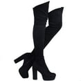 thumbnail image 1 of Shoe'N Tale Woman Suede Thigh High Over The Knee Boots, 1 of 3