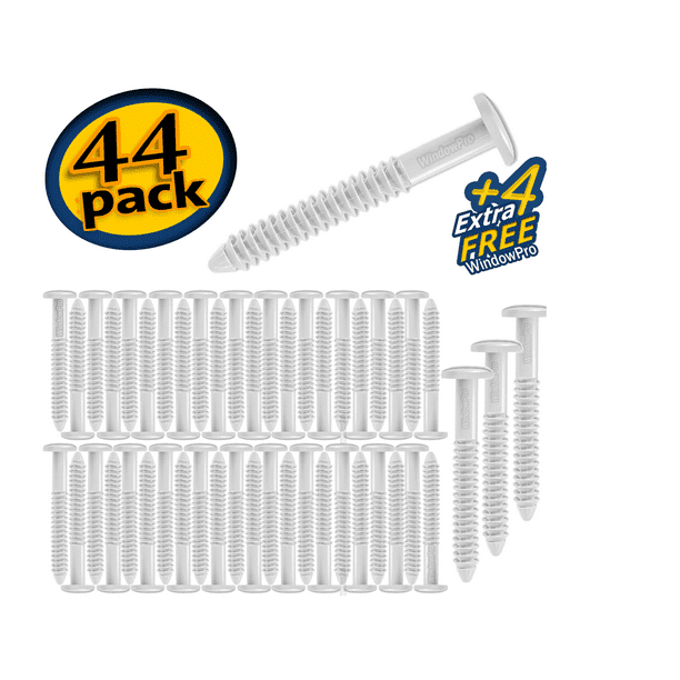 Window Shutters Panel Peg Lok Pin Screws Spikes 3 inch 48 Pack