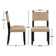 thumbnail image 3 of Steve Silver Aubrey Black 7pc Dining Set w/ Uph Chair, 3 of 13