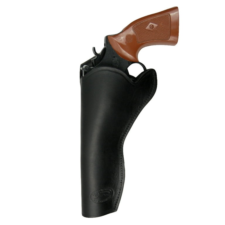 Barsony Black Leather Western Cowboy Hip Holster For Ruger 6-Shot Revolvers – Made In USA