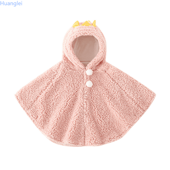 Huanglei Cape Girls Warm Christmas Baby Kids Thick Princess Hooded Coat Cloak Outwear Girls Coat&jacket Girl Winter Coats 0-3 Years