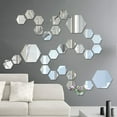 thumbnail image 6 of 12PCS Acrylic Mirror Wall Stickers Self Adhesive Removable Hexagonal Decorative Mirror Sheet For Home Living Room Bedroom Decor, 6 of 6