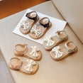 thumbnail image 4 of Cathalem Girls Princess Shoes Open Toes with Ankle Strap Rhinestone Dress Shoes,Green 32, 4 of 4
