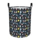 thumbnail image 1 of Balery Rocket Space Cesta de ropa redonda con asas, impermeable, independiente, para ropa, juguetes, dormitorio y familia-Medium, 1 of 6