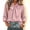 Pink, variant on Sevevn Women's Bow Tie Neck 3/4 Sleeve Loose Dressy Elegant Business Work Blouse Casual Tops 2026