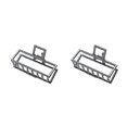 thumbnail image 3 of QualitChoice Pinces à Cheveux Mode Grand Style Simple Portable Ornements Géométriques pour la Saint-Valentin Barrettes pour Femmes Foncé/rectangle 2Set, 3 of 6