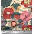thumbnail image 1 of Soimoi Cotton Duck Fabric Flower Artistic Fabric Prints By Yard 56 Inch Wide, 1 of 3