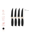 thumbnail image 3 of Beautiful by Drew Barrymore 4 Piece Steak Knife Set, Black Sesame, 3 of 10