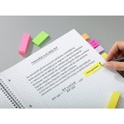 (3 pack) Post-it Page Markers, Assorted Colors , 1/2 x 2, 4 Pads