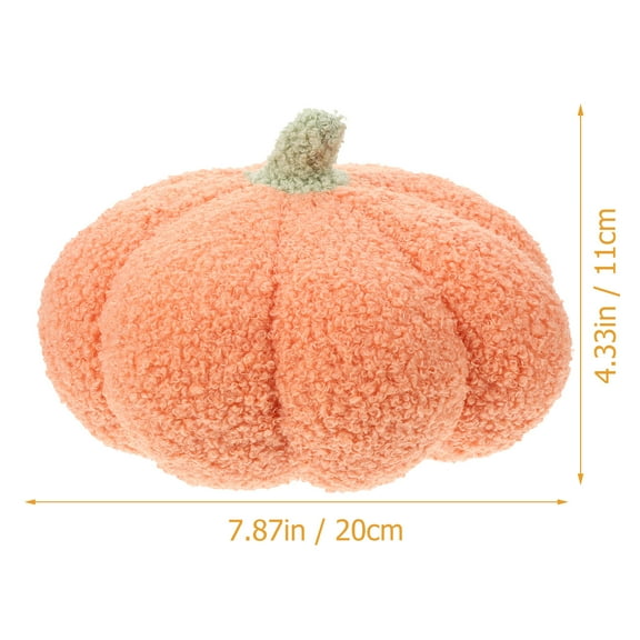 PAMINGONO Decorative Pumpkin Plush Throw Pillow Orange Cushion for Sofa Chair Bedroom