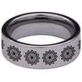 thumbnail image 4 of Menorah Tungsten Carbide Ring, 4 of 9