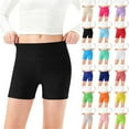 thumbnail image 1 of Yuyuzo Girls Athletic Shorts High Waisted Yoga Dance Workout Shorts Comfy Stretch Solid Color Underwear Shorts, 1 of 7