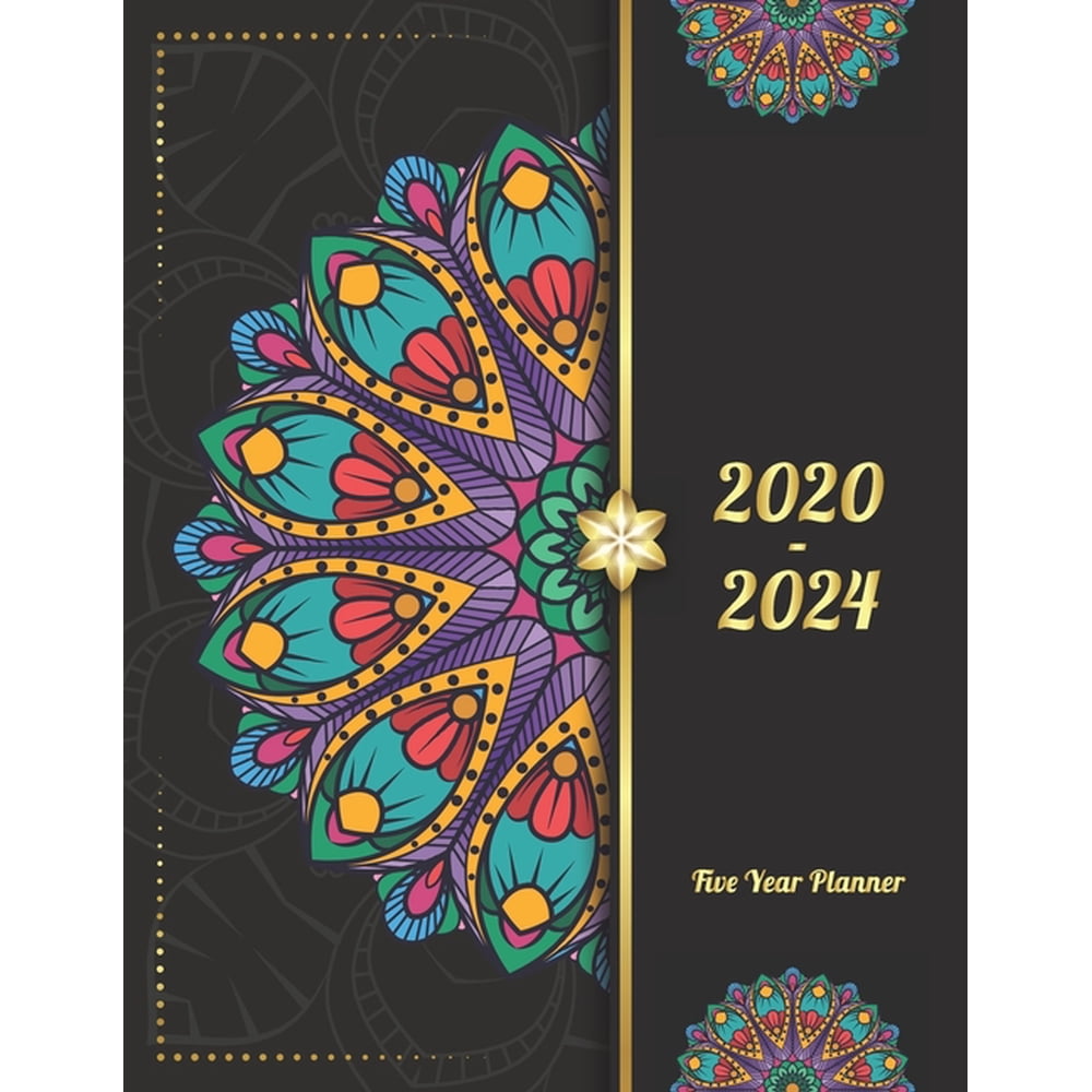 2020 2024 Five Year Planner Wealthy Flower 5 Year Planner Calendar 2020-2024-five-year-planner-wealthy-flower-5-year-planner-calendar