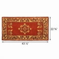 thumbnail image 2 of Achla Jardin Rectangular Rug, Vermillion, 2 of 7