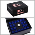 thumbnail image 6 of J2 Engineering LN-T7-023-15-BL J2 Engineering 7075 -T6 Forged Aluminum M12X1.5 20Pcs 40mm Height Open -End Lug Nut Sets w / Socket Adapter (Blue), 6 of 6