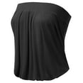 thumbnail image 2 of Doublju Wowen's Solid Natural Pleated Tube Top (Plus Size Available), 2 of 4
