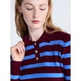 thumbnail image 4 of Free Assembly Women's and Women's Plus Polo Sweater with Long Sleeves, Lightweight, Sizes XS-4X, 4 of 5