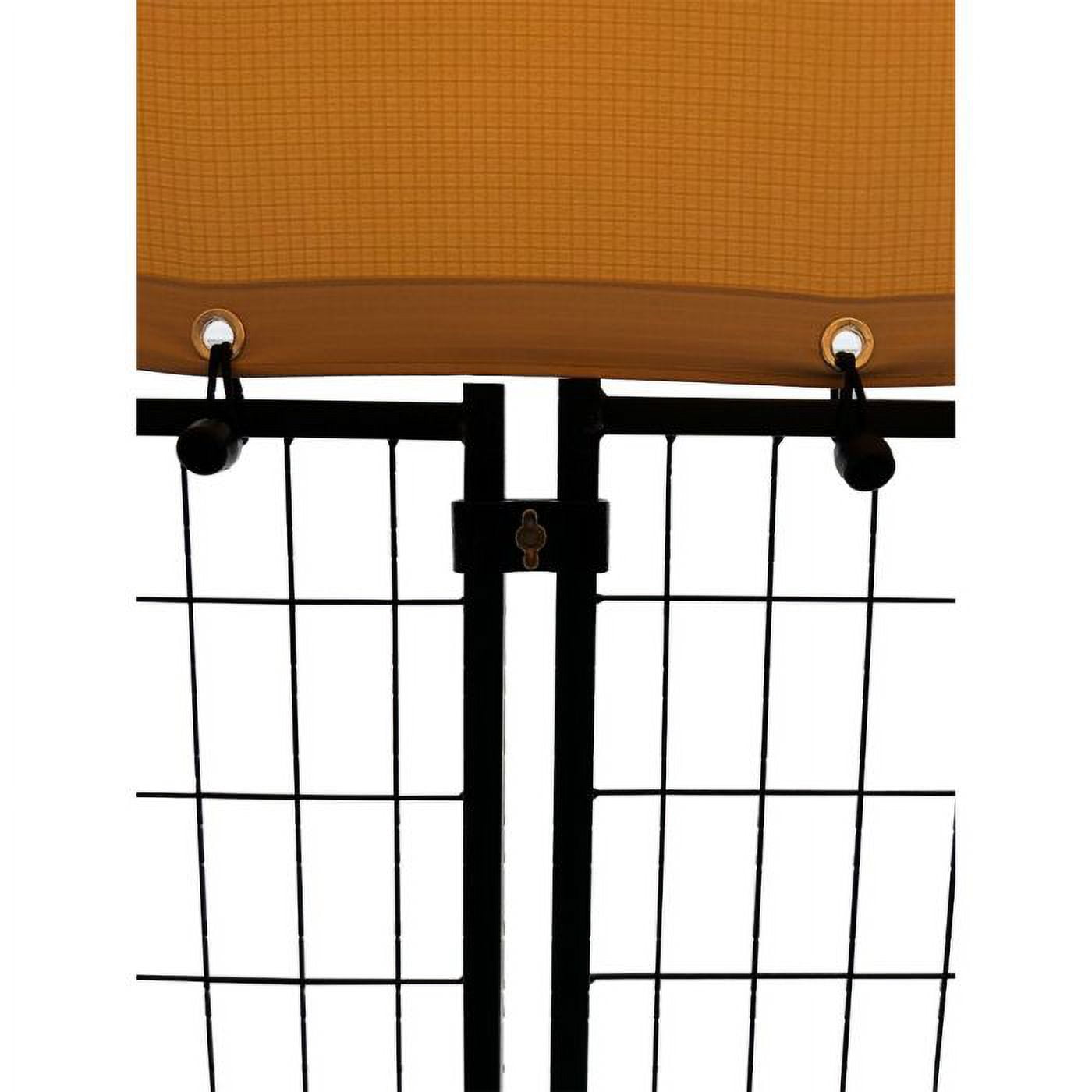 Garden Winds Custom Fit Replacement Canopy Top Cover Compatible with The Lucky Dog 8’ x 4’ x 6’ Uptown Welded Pet Dog Kennel Playpen - Upgraded Performance RipLock 350 Fabric - Slate Gray