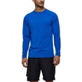 thumbnail image 3 of Fashnice Maillot de Bain de Surf pour Hommes Manches Longues Tenue de Plage Color Block Col Rond Été Vacances Bleu Paon L, 3 of 4