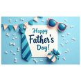 thumbnail image 2 of Striped Tie Happy Father's Day Banner Gift Box Celebration Backdrop for Father's Day Party Decoration Event Celebration, 2 of 8