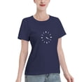 thumbnail image 2 of 420 Clock Women'S Basic Short Sleeve T-Shirt Navy Blue Large, 2 of 5
