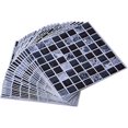 thumbnail image 1 of 20 Piezas Pegatinas Adhesivas para Azulejos 20x20cm (Negro), Pegatinas Autoadhesivas para Azulejos de PVC Impermeables, Pegatinas Adhesivas para Azulejos para Baño y Cocina, Patrones de Mosaico, 1 of 5