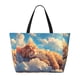 thumbnail image 2 of Easygdp Cloud Sleeping Cat Bolsa de Viaje de Playa de Gran Capacidad, Bolsa Tote Perfecta para la Playa, Escapadas de Fin de Semana y Viajes, 2 of 7