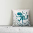 thumbnail image 2 of Creative Products Teal Octopus 18x18 Spun Poly Pillow, 2 of 2