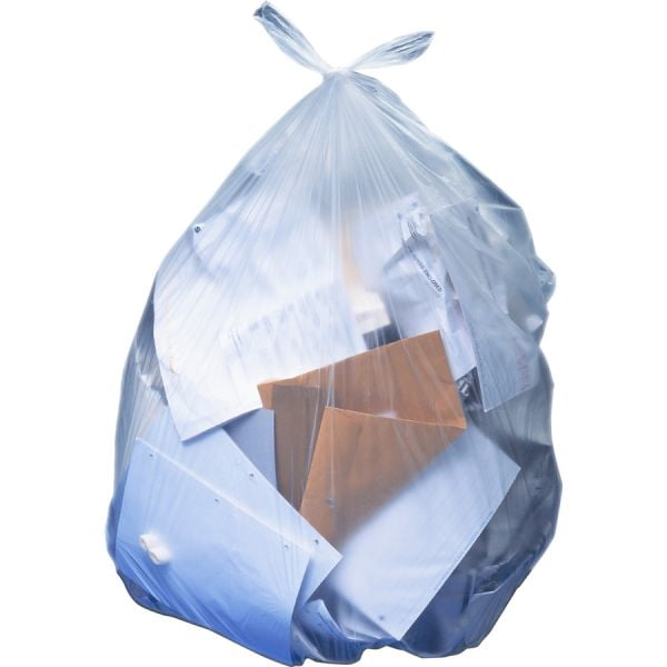 Heritage AccuFit 23 Gallon Trash Bags, Clear, LowDensity, 0.90 mil