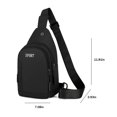 thumbnail image 3 of TIMIFIS Strap Bag Crossbody Backpack Men Ladies Strap Backpack Hiking Backpack Multipurpose Messenger Chest Bag -, 3 of 7