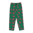 thumbnail image 6 of Uemuo Watermelon Pattern Women's Wide Leg Palazzo Lounge Pants with Pockets Light Weight Loose Comfy Casual Pajama Pants-X-Large, 6 of 9