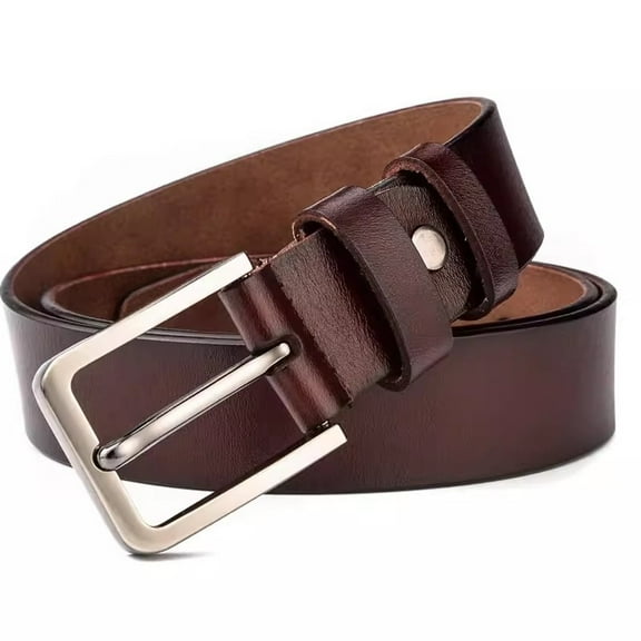 1.47in Wide Extra Long Mens Oblong Perforated Belts Mens Leather Belt for Men Free Cut-to-Fit Up to 60 inches