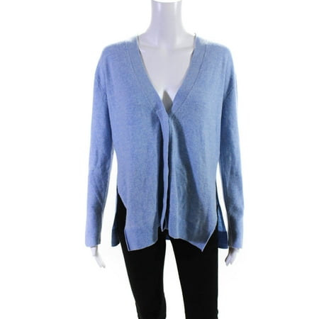 

Pre-owned|3.1 Phillip Lim Womens Side Split V Neck Button Up Cardigan Blue Size XS
