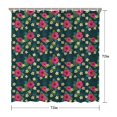 thumbnail image 5 of Pioneer Flower Floral Print Pattern Shower Curtain 72”x72", Bathroom Decorative Shower Curtain Set with 12 Hooks, Waterproof Washable, 5 of 6