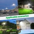 thumbnail image 2 of Super Bright Solar Street Lights, 90000LM Solar Parking Lot Lights Dusk to Dawn, Waterproof Solar Motion Sensor Lights, Solar Lights Outdoor for Garden Patio Yard, 2 of 6