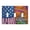 American Flag and White House, variant on Haosy Light Switch Cover Plate 2 Gang Electrical Outlet Covers Hillside with Wildflowers and Houses Decorate Wall Plate 4.56”x4.48”