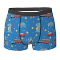 thumbnail image 6 of Men's Boxer Briefs, Cartoon Animals 1 Soft Comfy Mens Underwear Boxer Briefs Breathable With Widen Waist, 6 of 7