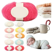 1*Ball of Yarn Mohair Handmade Diy Crochet Wool Sweater Scarf Line Thick Woolen Ball Diy Knitting Diy