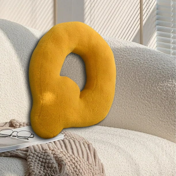 Cojines de 26 letras, cojines suaves de algodón con letras para decorar sofás y camas, cojines decorativos de 38x30cm - Elige tu letra
